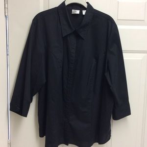 LEE RIDERS BLACK BLOUSE 1XL